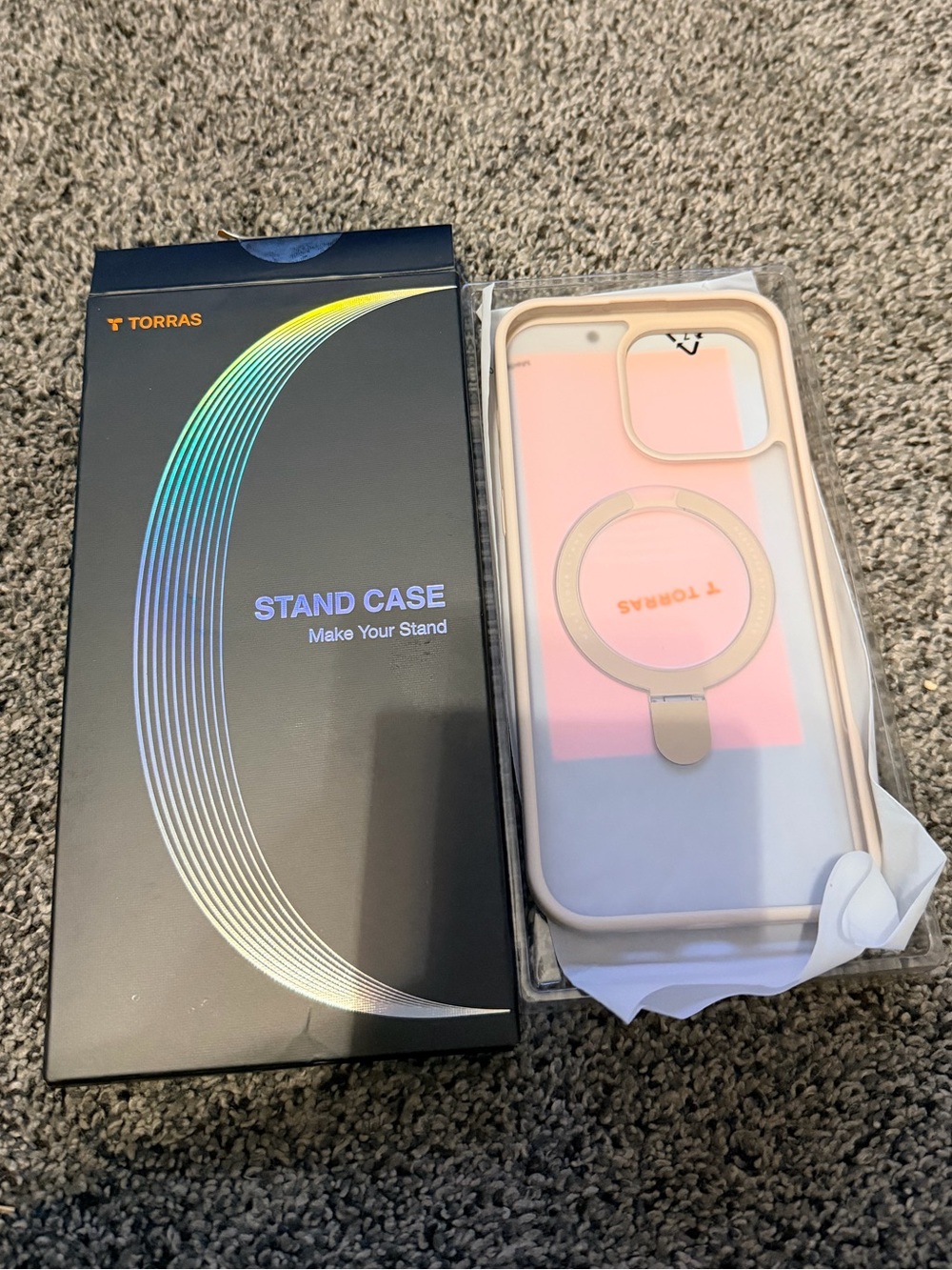 Nude Phone Case with Ring Stand iPhone 16 Pro Max